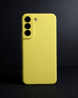 Samsung Galaxy S22 Plus Kılıf Nano İçi Kadife Silikon - Sarı