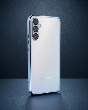 Samsung Galaxy A54 5G Kılıf Razer Lensli Silikon - Açık Mavi