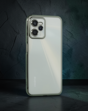 Realme C35 Kılıf Razer Lensli Silikon - Yeşil