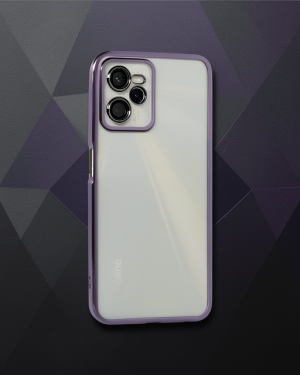 Realme C35 Kılıf Razer Lensli Silikon - Mor