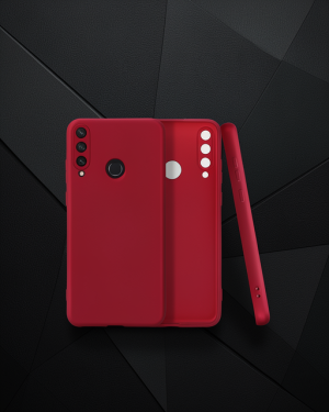 Huawei Y6P Kılıf First Silikon - Bordo
