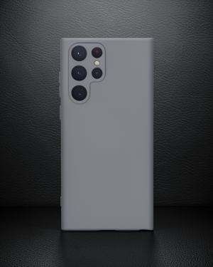 Samsung Galaxy S22 Ultra Kılıf Nano İçi Kadife Silikon - Gri