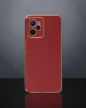 Realme C35 Kılıf Volet Silikon - Kırmızı