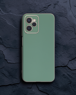 Realme C35 Kılıf Volet Silikon - Açık Yeşil
