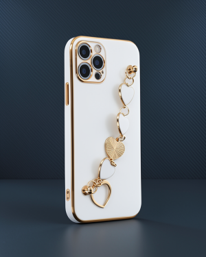 iPhone 12 Pro Max Kılıf Esila Silikon - Beyaz