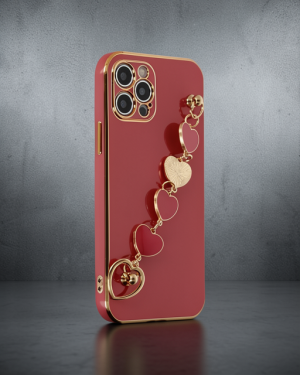 iPhone 12 Pro Max Kılıf Esila Silikon - Kırmızı