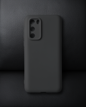 Huawei P40 Kılıf First Silikon - Siyah
