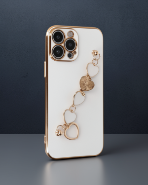 iPhone 13 Pro Max Kılıf Esila Silikon - Beyaz