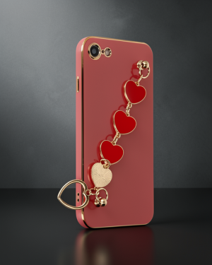 iPhone 7 Kılıf Esila Silikon - Kırmızı