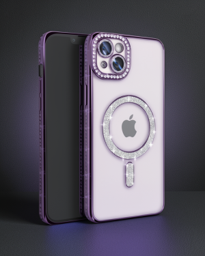 iPhone 14 - Kılıf - Joke Simli Magneticsafe - Derin Mor