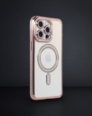 iPhone 14 Pro - Kılıf - Joke Simli Magneticsafe - Pembe