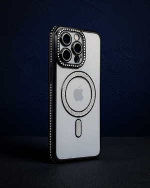 iPhone 14 Pro Max Kılıf Joke Simli Magneticsafe - Siyah