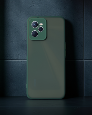 Realme C35 Kılıf - Montreal Silikon Kapak - Yeşil