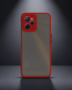 Realme C35 Kılıf - Montreal Silikon Kapak - Kırmızı