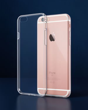 iPhone 6 Kılıf Lüx Şeffaf Silikon - Şeffaf