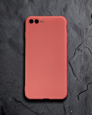iPhone 7 Plus Kılıf First Silikon - Kiremit