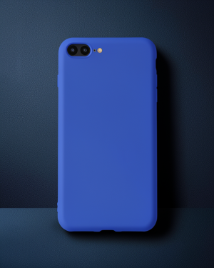 iPhone 7 Plus Kılıf First Silikon - Koyu Mavi