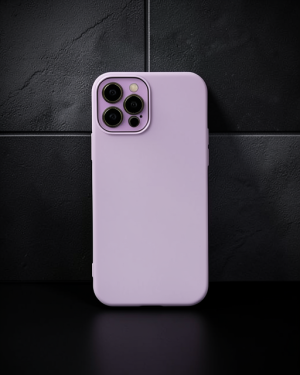iPhone 12 Pro Kılıf - Lansman Glass Kapak - Lila
