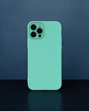 iPhone 12 Pro Max Kılıf - Lansman Glass Kapak - Turkuaz