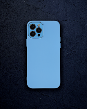 iPhone 12 Pro Max Kılıf Lansman Glass Kapak - Mavi