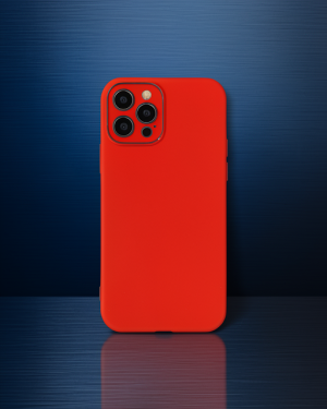 iPhone 12 Pro Max Kılıf Lansman Glass Kapak - Kırmızı