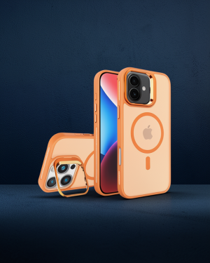 Joko Apple iPhone 16 Flet Lens Magsafe Kılıf - Turuncu