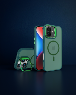 Joko Apple iPhone 16 Plus Flet Lens Magsafe Kılıf - Koyu Yeşil