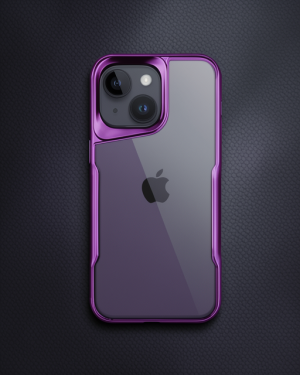 iPhone 15 Kılıf - Boyi Silikon Kapak - Derin Mor