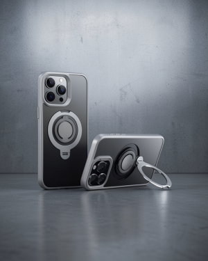 iPhone 15 Pro Max - Joko Avatar 360 Dönen Magsafe Kapak - Titan Gri