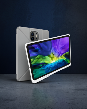 Samsung Galaxy X200 Tab A8 10.5 - Mars Tablet Kılıfı Kalemlikli - Gri