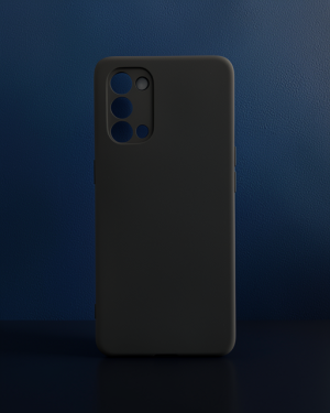 Oppo Reno 5 Kılıf - Nano İçi Kadife Silikon - Siyah