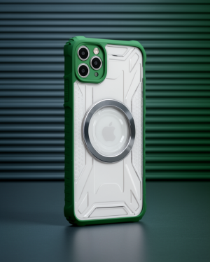 iPhone 11 Pro Max Kılıf Prag Magneticsafe Kapak - Koyu Yeşil