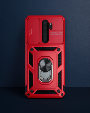Xiaomi Redmi Note 8 Pro Kılıf Pars Lens Yüzüklü Silikon - Yeşil
