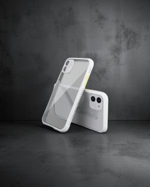 iPhone 12 Mini Kılıf Miami Şeffaf Silikon - Lila