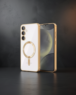 Samsung Galaxy S23 Kılıf Kross Magneticsafe - Gold