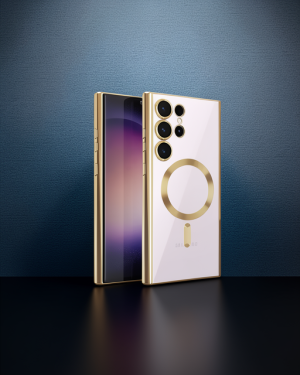 Samsung Galaxy S23 Ultra Kılıf Kross Magneticsafe - Gold