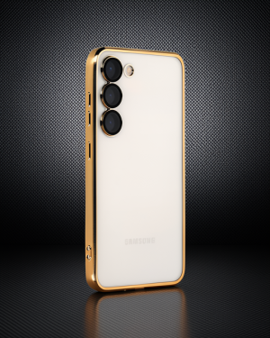 Samsung Galaxy S24 Kılıf Razer Lensli Silikon - Gold