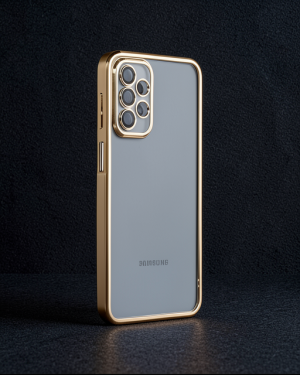 Samsung Galaxy A23 4G Kılıf Razer Lensli Silikon - Gold