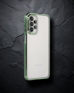 Samsung Galaxy A23 4G Kılıf Razer Lensli Silikon - Yeşil