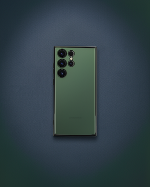 Samsung Galaxy S24 Ultra Kılıf Razer Lensli Silikon - Yeşil