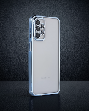 Samsung Galaxy A23 4G Kılıf Razer Lensli Silikon - Açık Mavi