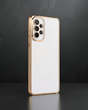 Samsung Galaxy A33 5G Kılıf Razer Lensli Silikon - Gold