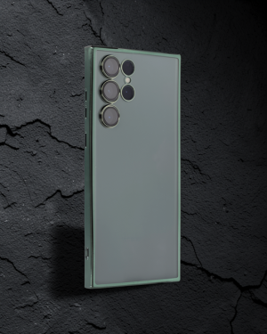 Samsung Galaxy S22 Ultra Kılıf Razer Lensli Silikon - Yeşil