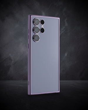Samsung Galaxy S22 Ultra Kılıf Razer Lensli Silikon - Mor