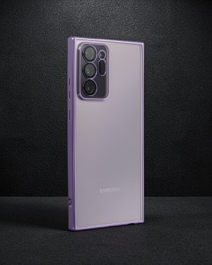 Samsung Galaxy Note 20 Ultra Kılıf Razer Lensli Silikon - Mor