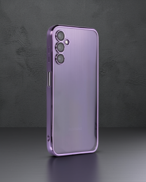 Samsung Galaxy A14 4G Kılıf Razer Lensli Silikon - Mor
