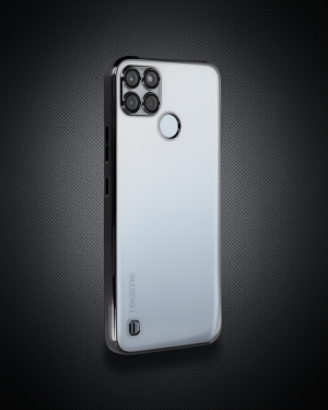 Realme C25Y Kılıf Razer Lensli Silikon - Siyah