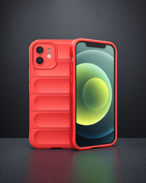 iPhone 12 Kılıf Optimum Silikon - Kırmızı