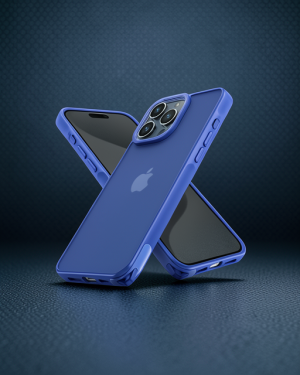 iPhone 15 Pro Kılıf Elegant Kapak - Açık Mavi