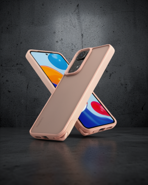 Xiaomi Redmi Note 11 Kılıf Elegant Kapak - Pudra
